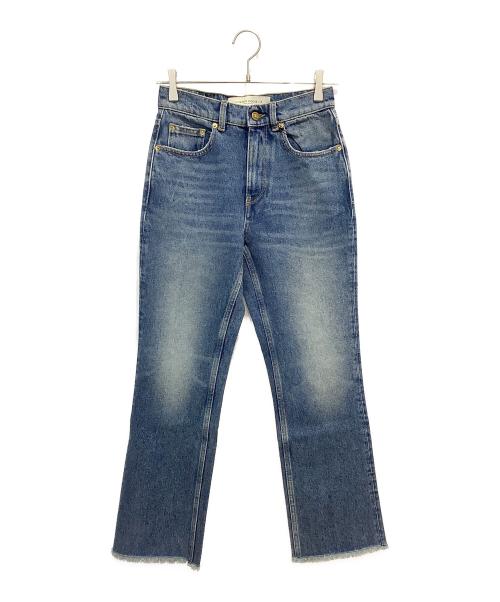 GOLDEN GOOSE（ゴールデングース）GOLDEN GOOSE (ゴールデングース) クロップド フレアジーンズ ミディアムウォッシュ ブルー サイズ:24の古着・服飾アイテム