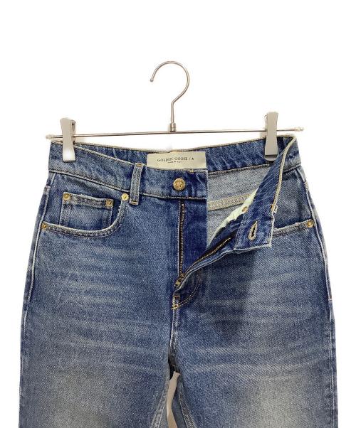 GOLDEN GOOSE（ゴールデングース）GOLDEN GOOSE (ゴールデングース) クロップド フレアジーンズ ミディアムウォッシュ ブルー サイズ:24の古着・服飾アイテム