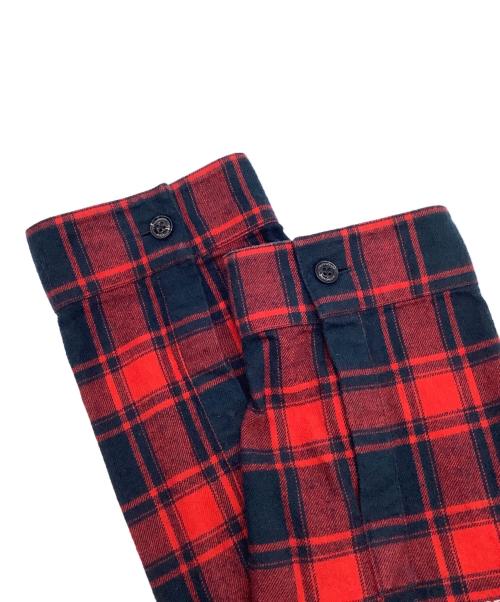 MONCLER（モンクレール）MONCLER (モンクレール) 長袖シャツ レッド×ネイビー サイズ:5の古着・服飾アイテム