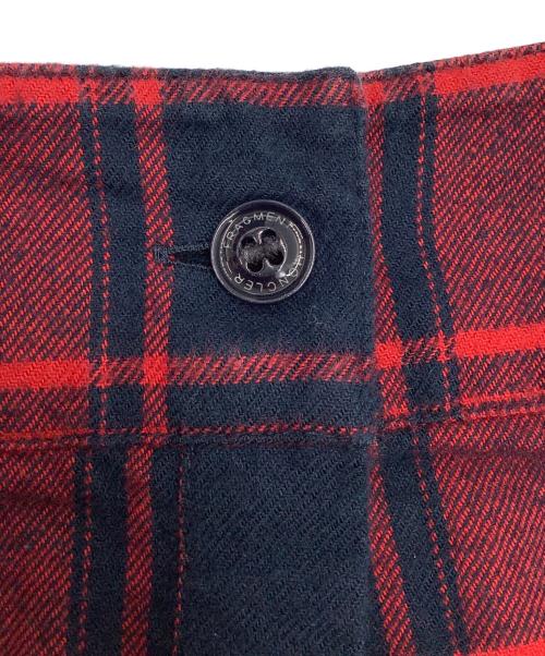 MONCLER（モンクレール）MONCLER (モンクレール) 長袖シャツ レッド×ネイビー サイズ:5の古着・服飾アイテム