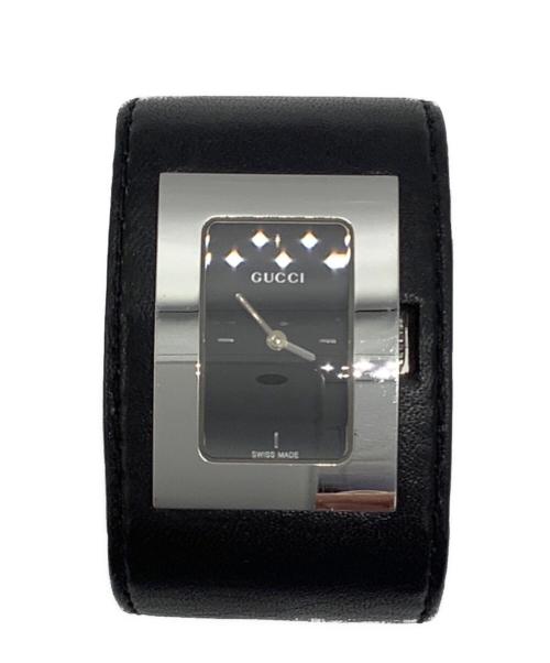 GUCCI（グッチ）GUCCI (グッチ) バングルウォッチ ブラックの古着・服飾アイテム