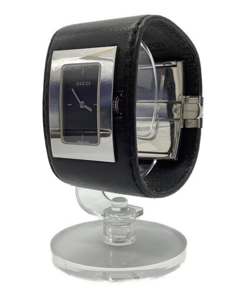GUCCI（グッチ）GUCCI (グッチ) バングルウォッチ ブラックの古着・服飾アイテム
