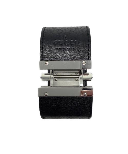 GUCCI（グッチ）GUCCI (グッチ) バングルウォッチ ブラックの古着・服飾アイテム