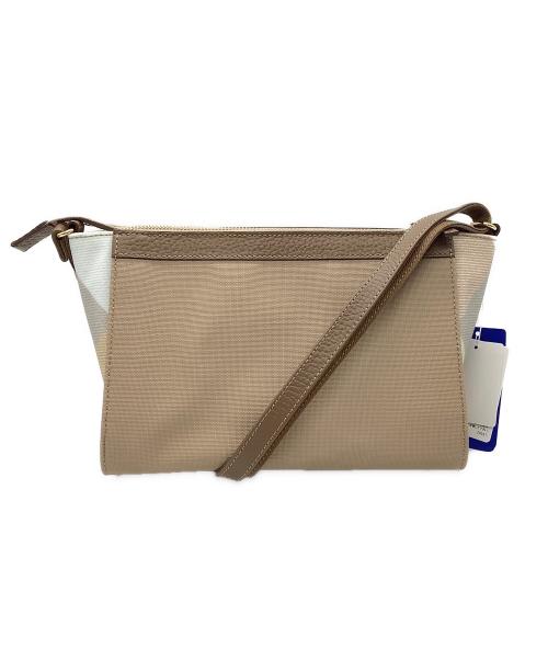 BLUE LABEL CRESTBRIDGE（ブルーレーベルクレストブリッジ）BLUE LABEL CRESTBRIDGE (ブルーレーベルクレストブリッジ) パーシャルクレストブリッジチェックPVCミニショルダー ベージュの古着・服飾アイテム