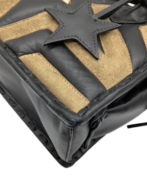 Carving Tribes（カービングトライブス）CARVING TRIBES (カービングトライブス) スターキルティングバッグ ゴールドの古着・服飾アイテム