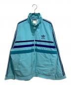 adidasアディダス）の古着「トラックジャケット」｜スカイブルー