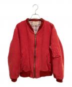 PINK HOUSEピンクハウス）の古着「MA-1ジャケット」｜レッド