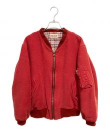 PINK HOUSE（ピンクハウス）の古着「MA-1ジャケット」｜レッド