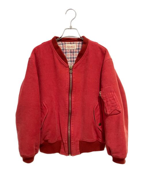 PINK HOUSE（ピンクハウス）PINK HOUSE (ピンクハウス) MA-1ジャケット レッド サイズ:-の古着・服飾アイテム