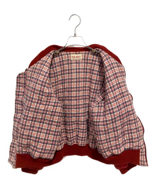 PINK HOUSE（ピンクハウス）PINK HOUSE (ピンクハウス) MA-1ジャケット レッド サイズ:-の古着・服飾アイテム