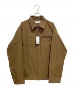 ATMOSアトモス）の古着「C/N Zipper Field Shirt Jacket」｜ベージュ