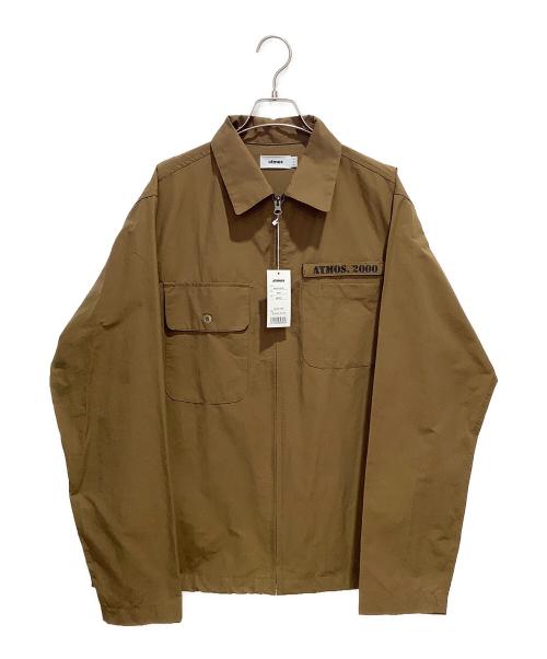 ATMOS（アトモス）ATMOS (アトモス) C/N Zipper Field Shirt Jacket ベージュ サイズ:Mの古着・服飾アイテム