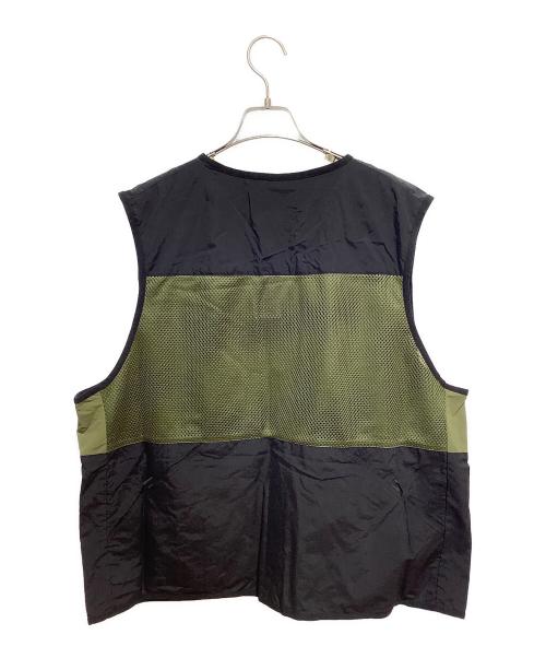 ATOMS（アトモス）ATOMS (アトモス) Utility Vest ブラック×カーキ サイズ:XLの古着・服飾アイテム