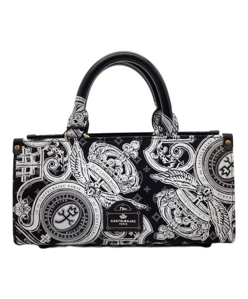 CASTELBAJAC（カステルバジャック）CASTELBAJAC (カステルバジャック) ヴェルサ 2WAYバッグ ブラック×ホワイトの古着・服飾アイテム