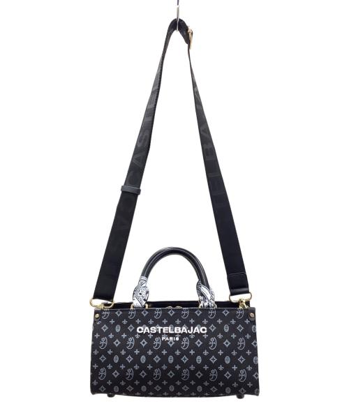 CASTELBAJAC（カステルバジャック）CASTELBAJAC (カステルバジャック) ヴェルサ 2WAYバッグ ブラック×ホワイトの古着・服飾アイテム