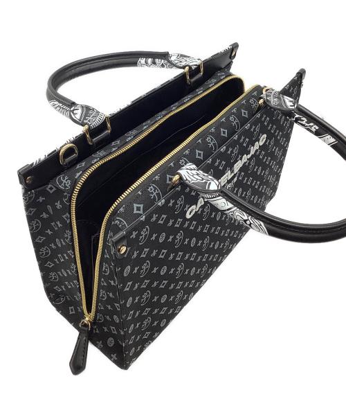 CASTELBAJAC（カステルバジャック）CASTELBAJAC (カステルバジャック) ヴェルサ 2WAYバッグ ブラック×ホワイトの古着・服飾アイテム