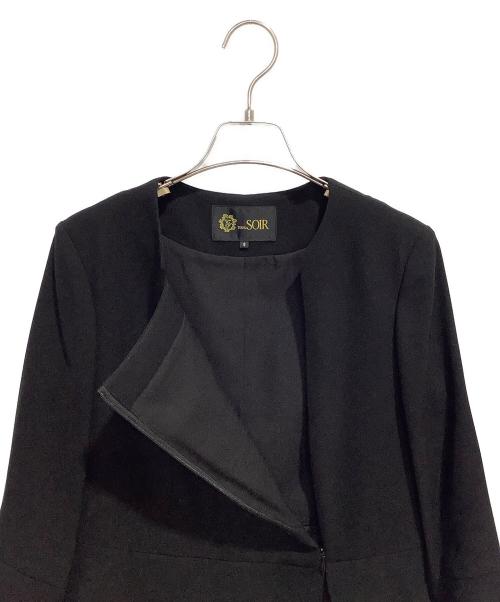 TOKYO SOIR（トウキョウソワール）TOKYO SOIR (トウキョウソワール) ブラックフォーマル ノーカラー アンサンブル ブラック サイズ:9の古着・服飾アイテム