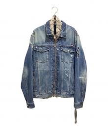 KITH（キス）の古着「バックロゴ3WAYデニムジャケット」｜ブルー