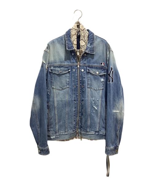 KITH（キス）KITH (キス) バックロゴ3WAYデニムジャケット ブルー サイズ:Mの古着・服飾アイテム