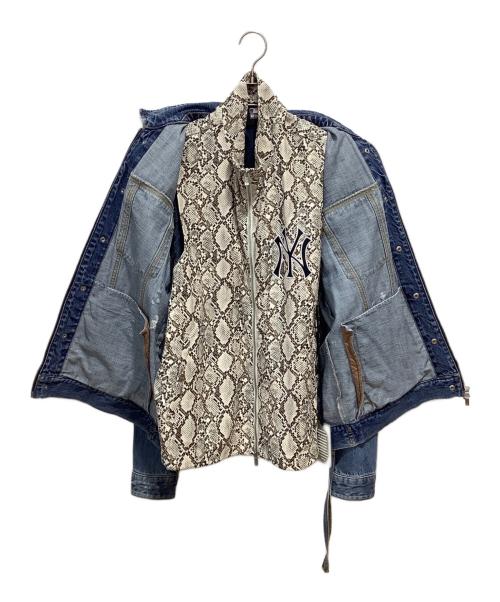 KITH（キス）KITH (キス) バックロゴ3WAYデニムジャケット ブルー サイズ:Mの古着・服飾アイテム