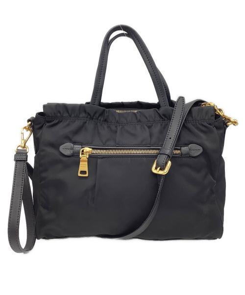 PRADA（プラダ）PRADA (プラダ) 2WAYショルダーバッグ ブラックの古着・服飾アイテム