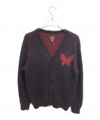 Needlesニードルズ）の古着「厚手カーディガン」｜ブラック×レッド