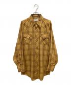 H BAR Cエイチバーシー）の古着「チェック ウエスタンシャツ」｜ブラウン