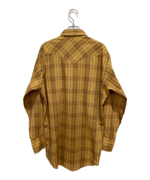 H BAR C（エイチバーシー）H BAR C (エイチバーシー) チェック ウエスタンシャツ ブラウン サイズ:-の古着・服飾アイテム