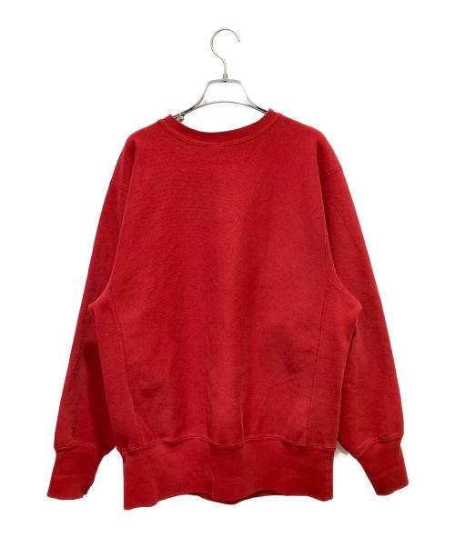 Champion REVERSE WEAVE（チャンピオン リバース ウィーブ）Champion REVERSE WEAVE (チャンピオン リバース ウィーブ) クルーネックスウェット レッド サイズ:LARGEの古着・服飾アイテム