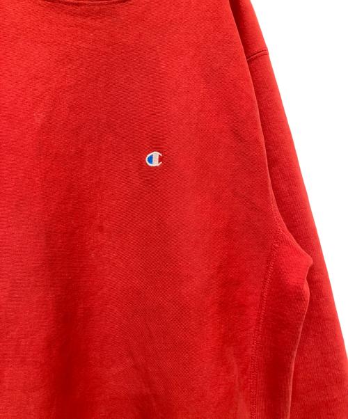 Champion REVERSE WEAVE（チャンピオン リバース ウィーブ）Champion REVERSE WEAVE (チャンピオン リバース ウィーブ) クルーネックスウェット レッド サイズ:LARGEの古着・服飾アイテム