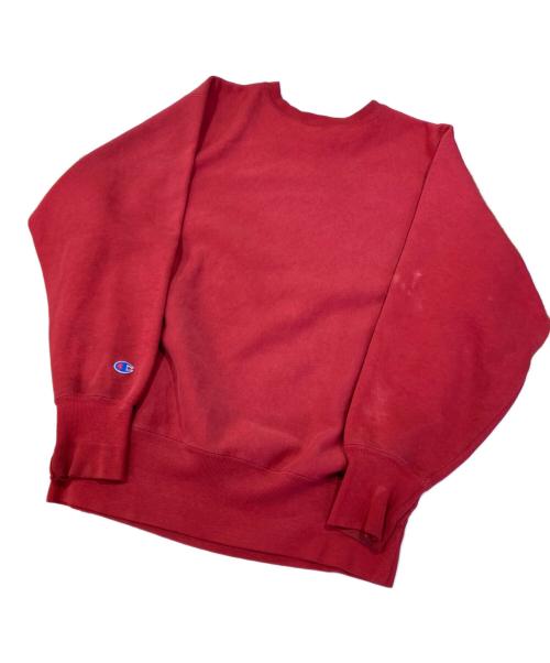 Champion REVERSE WEAVE（チャンピオン リバース ウィーブ）Champion REVERSE WEAVE (チャンピオン リバース ウィーブ) クルーネックスウェット レッド サイズ:LARGEの古着・服飾アイテム