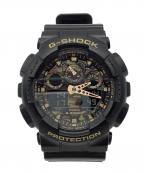 CASIOカシオ）の古着「G-SHOCK GA-100CF ラバーベルト デジアナウォッチ」｜ブラック