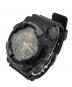 CASIO (カシオ) G-SHOCK GA-100CF ラバーベルト デジアナウォッチ ブラック：7000円
