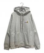 CarHarttカーハート）の古着「Hooded American Script」｜グレー