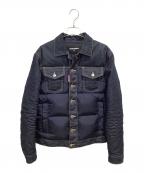 DSQUARED2ディースクエアード）の古着「Hybrid Puffer Jean Jacket」｜インディゴ