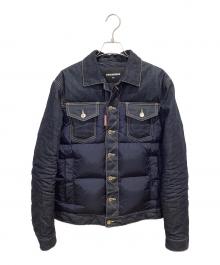 DSQUARED2（ディースクエアード）の古着「Hybrid Puffer Jean Jacket」｜インディゴ