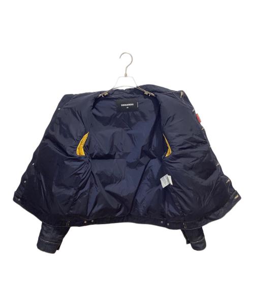 DSQUARED2（ディースクエアード）DSQUARED2 (ディースクエアード) Hybrid Puffer Jean Jacket インディゴ サイズ:44の古着・服飾アイテム