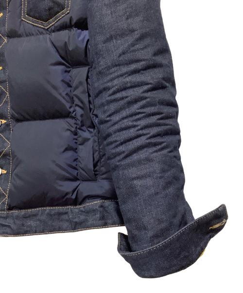 DSQUARED2（ディースクエアード）DSQUARED2 (ディースクエアード) Hybrid Puffer Jean Jacket インディゴ サイズ:44の古着・服飾アイテム
