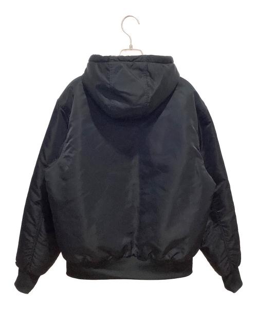 adidas（アディダス）adidas (アディダス) ボールドボンバージャケット ブラック×オレンジ サイズ:Mの古着・服飾アイテム