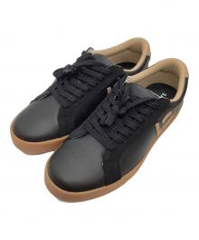 Sangacio（サンガッチョ）の古着「ローカットスニーカー」｜ブラック×ベージュ