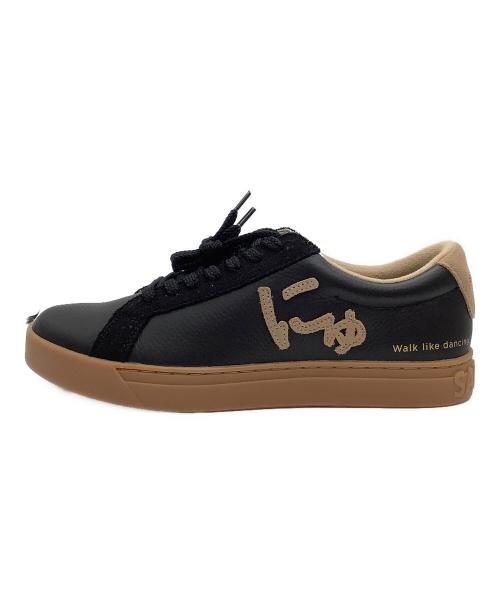 Sangacio（サンガッチョ）SANGACIO (サンガッチョ) ローカットスニーカー ブラック×ベージュ サイズ:26の古着・服飾アイテム