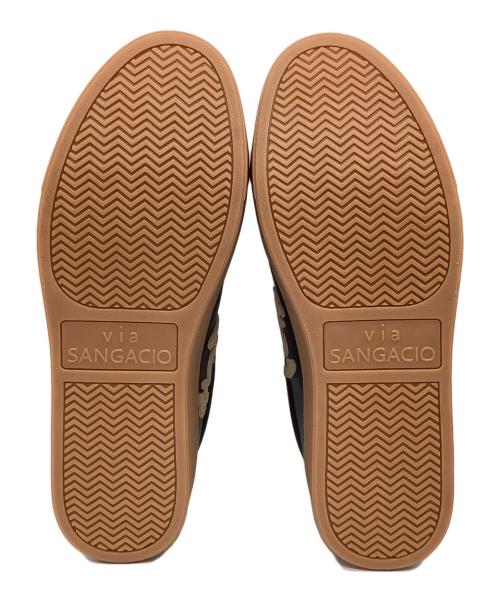 Sangacio（サンガッチョ）SANGACIO (サンガッチョ) ローカットスニーカー ブラック×ベージュ サイズ:26の古着・服飾アイテム