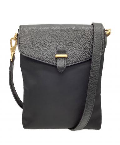 【美品】PELLE MORBIDA ペッレモルビダ ショルダーバッグ 黒 中古・古着通販】PELLE MORBIDA (ペッレモルビダ) ショルダーバッグ