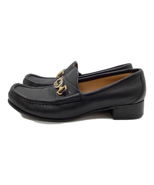 GUCCI（グッチ）GUCCI (グッチ) ビットローファー ブラック サイズ:7 1/2の古着・服飾アイテム