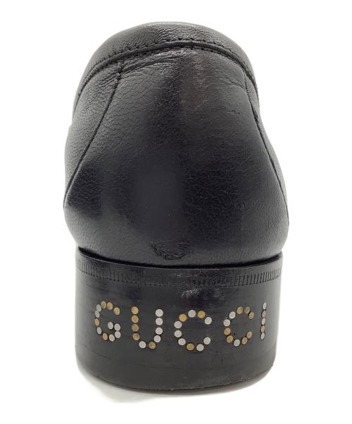GUCCI（グッチ）GUCCI (グッチ) ビットローファー ブラック サイズ:7 1/2の古着・服飾アイテム