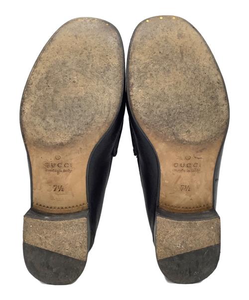 GUCCI（グッチ）GUCCI (グッチ) ビットローファー ブラック サイズ:7 1/2の古着・服飾アイテム