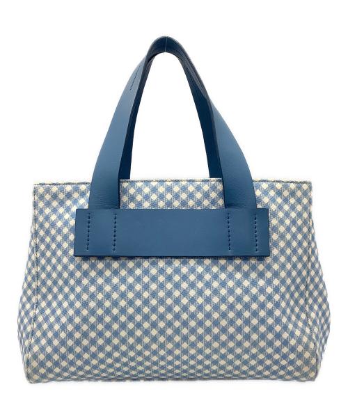 MIU MIU（ミュウミュウ）MIU MIU (ミュウミュウ) カナパ ハンドバッグ スカイブルーの古着・服飾アイテム