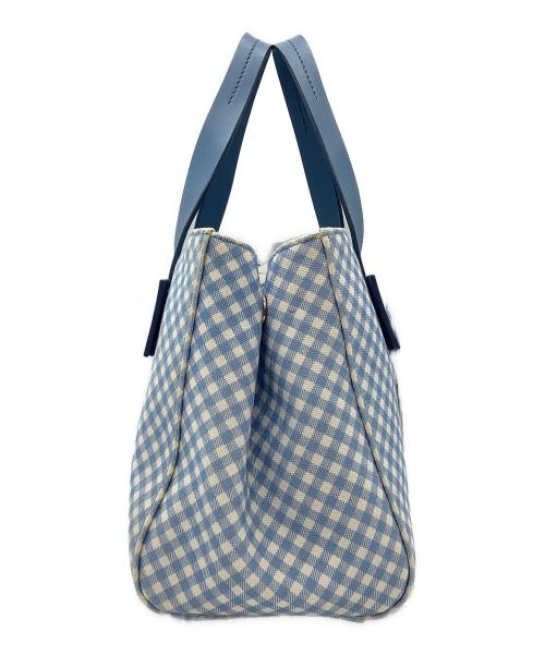 MIU MIU（ミュウミュウ）MIU MIU (ミュウミュウ) カナパ ハンドバッグ スカイブルーの古着・服飾アイテム