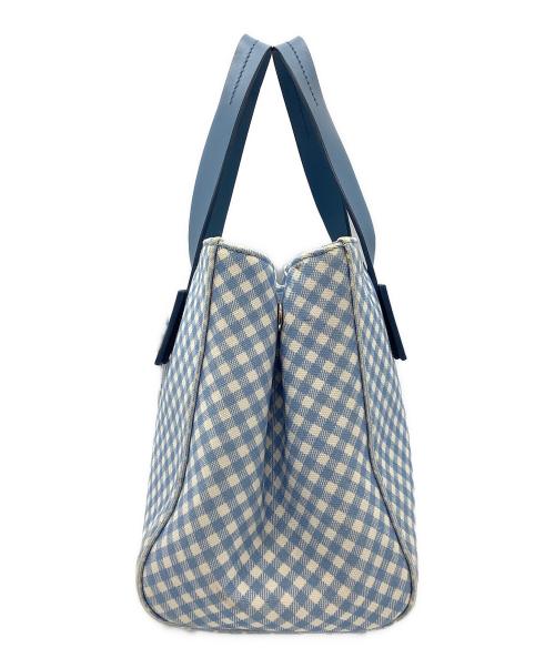 MIU MIU（ミュウミュウ）MIU MIU (ミュウミュウ) カナパ ハンドバッグ スカイブルーの古着・服飾アイテム