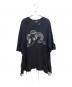 MYNE（マイン）の古着「Printed Knit Tee」｜ブラック